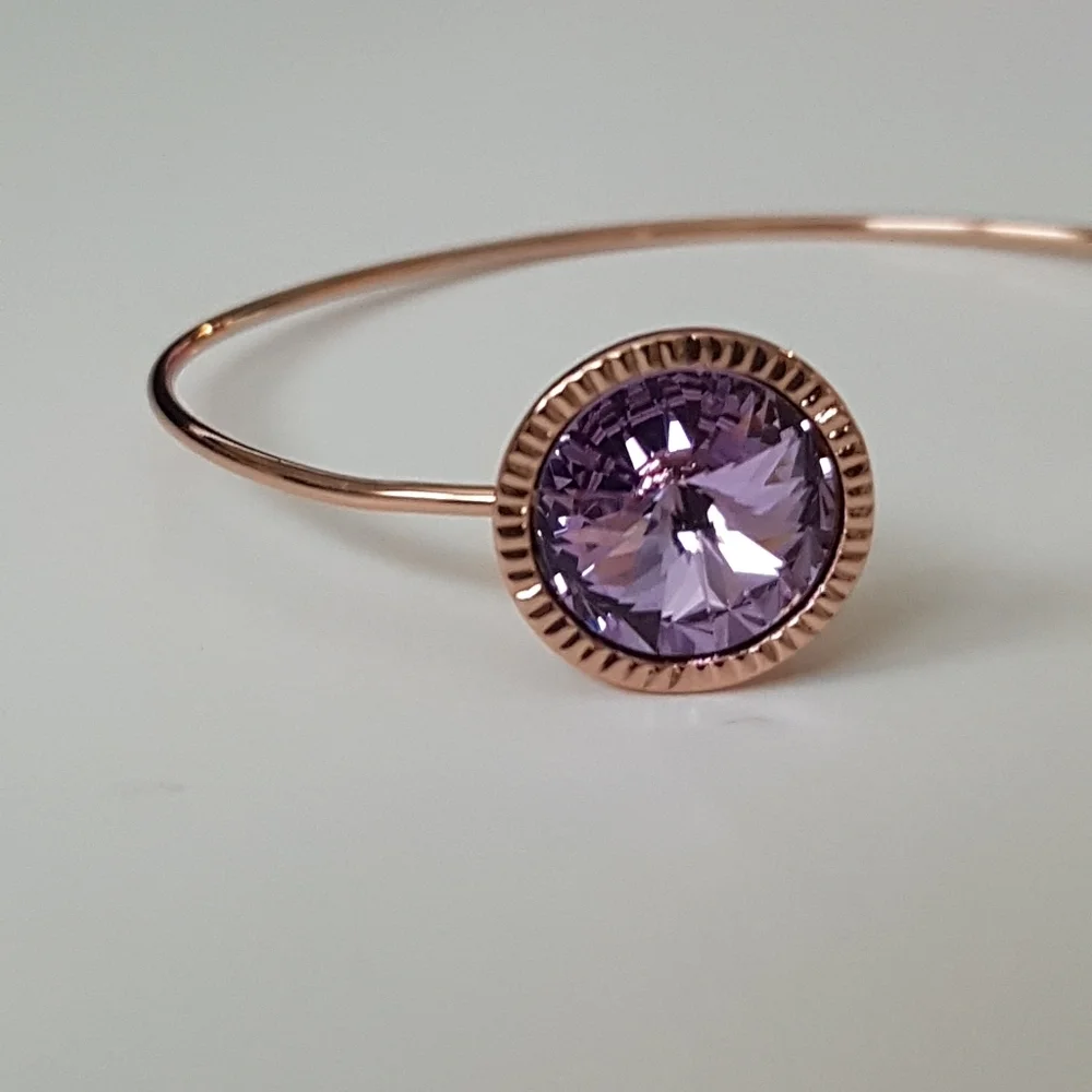 Ted Baker Rose Gold Revenna Rivoli Crystal Cuff